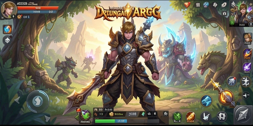 Tangkapan layar menunjukkan aksi mendebarkan dalam gameplay ARPG ADS508.