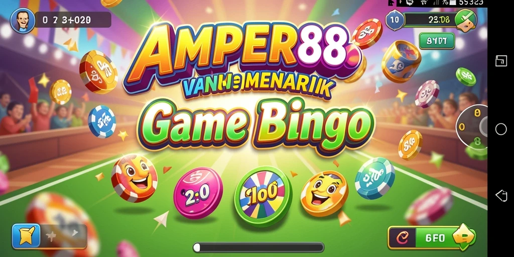 Gameplay seru dengan grafis menarik AMPER88 Bingo.