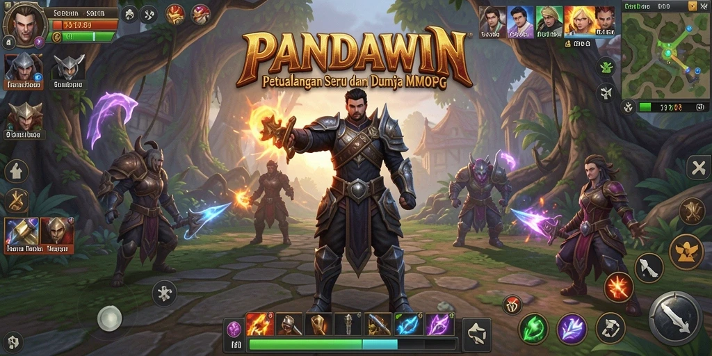 Gambar menunjukkan aksi seru dalam <strong>PANDAWIN</strong> dengan pertarungan epik.