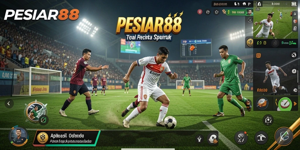 Tampilan gameplay PESIAR88 yang mendebarkan dalam aksi olahraga.