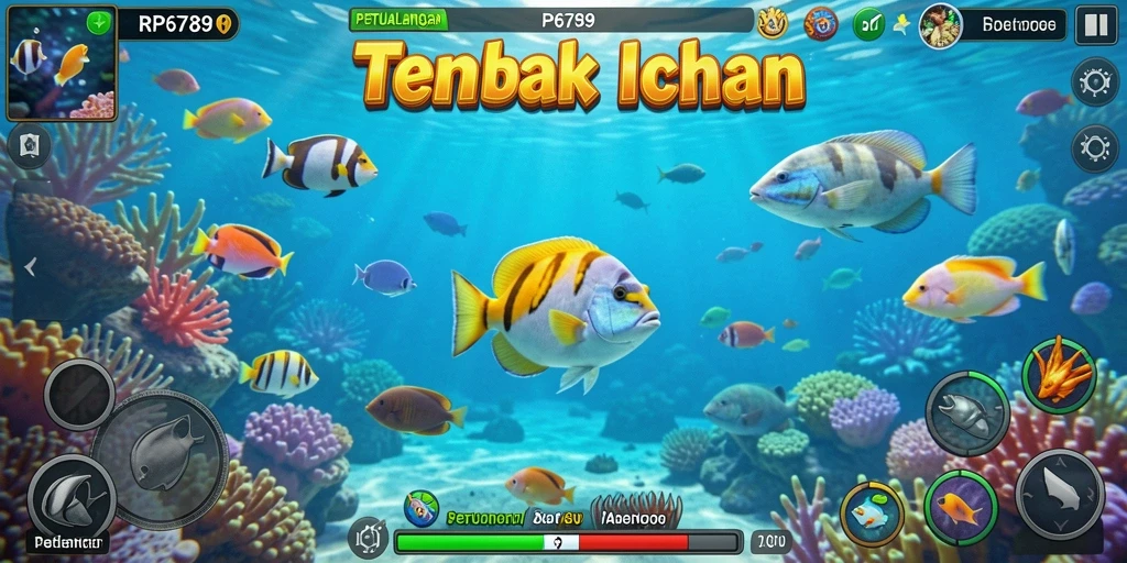 Gameplay seru Tembak Ikan dalam RP6789.